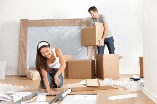 Office relocation planning and moving boxes in Gants Hill