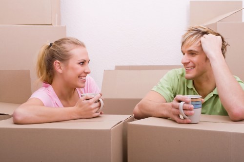 Careful loading of household items for removals in Gants Hill