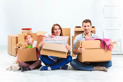 Professional packing service preparing fragile items in Gants Hill