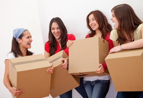 Sorted household items prepared for recycling and donation in Gants Hill