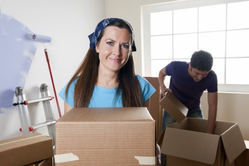 Local office relocation near Gants Hill showing commercial moving support