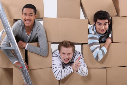 Moving van arranged for a local relocation near Gants Hill