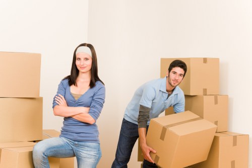 Commercial removals van service assisting a business move in Gants Hill