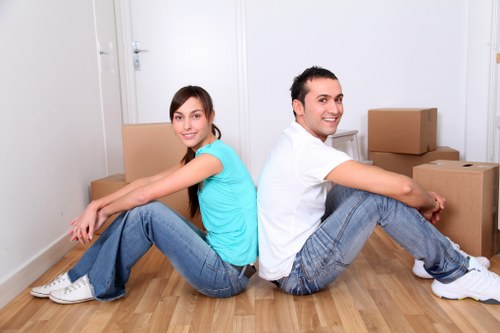 Commercial moving team planning an office relocation in Gants Hill