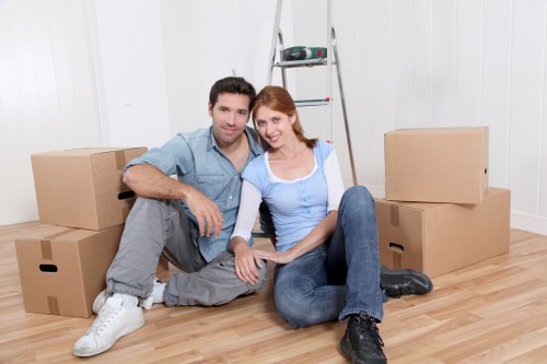 Office relocation items prepared for a business move near Gants Hill