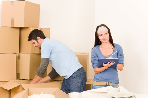 Careful handling of furniture during a Gants Hill move