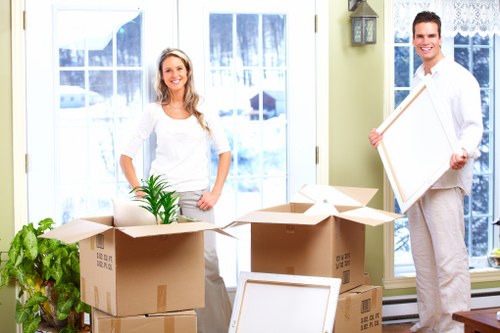 Careful loading and unloading during a Gants Hill move