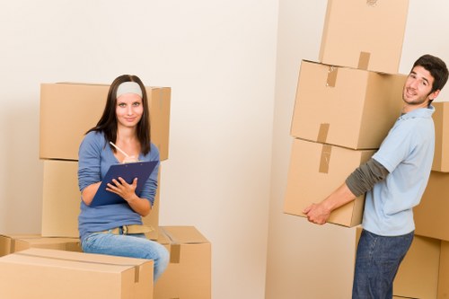Local van service planning access and parking for a move in Gants Hill